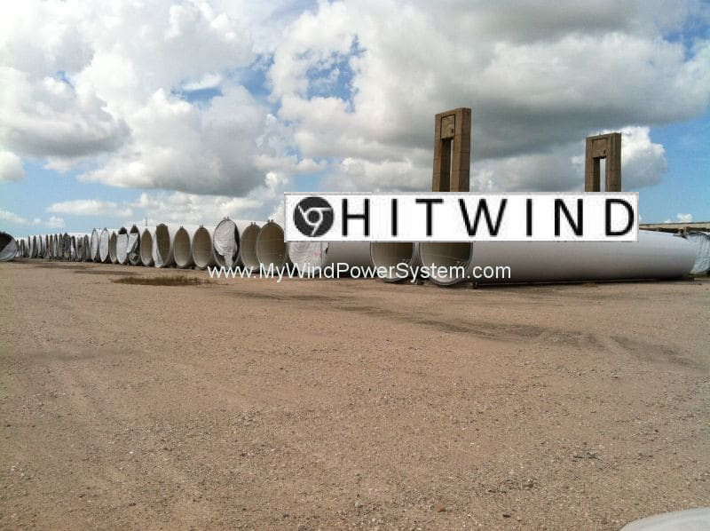 WIND TURBINE Towers For Sale 76m 250ft • by HITWIND Turbines